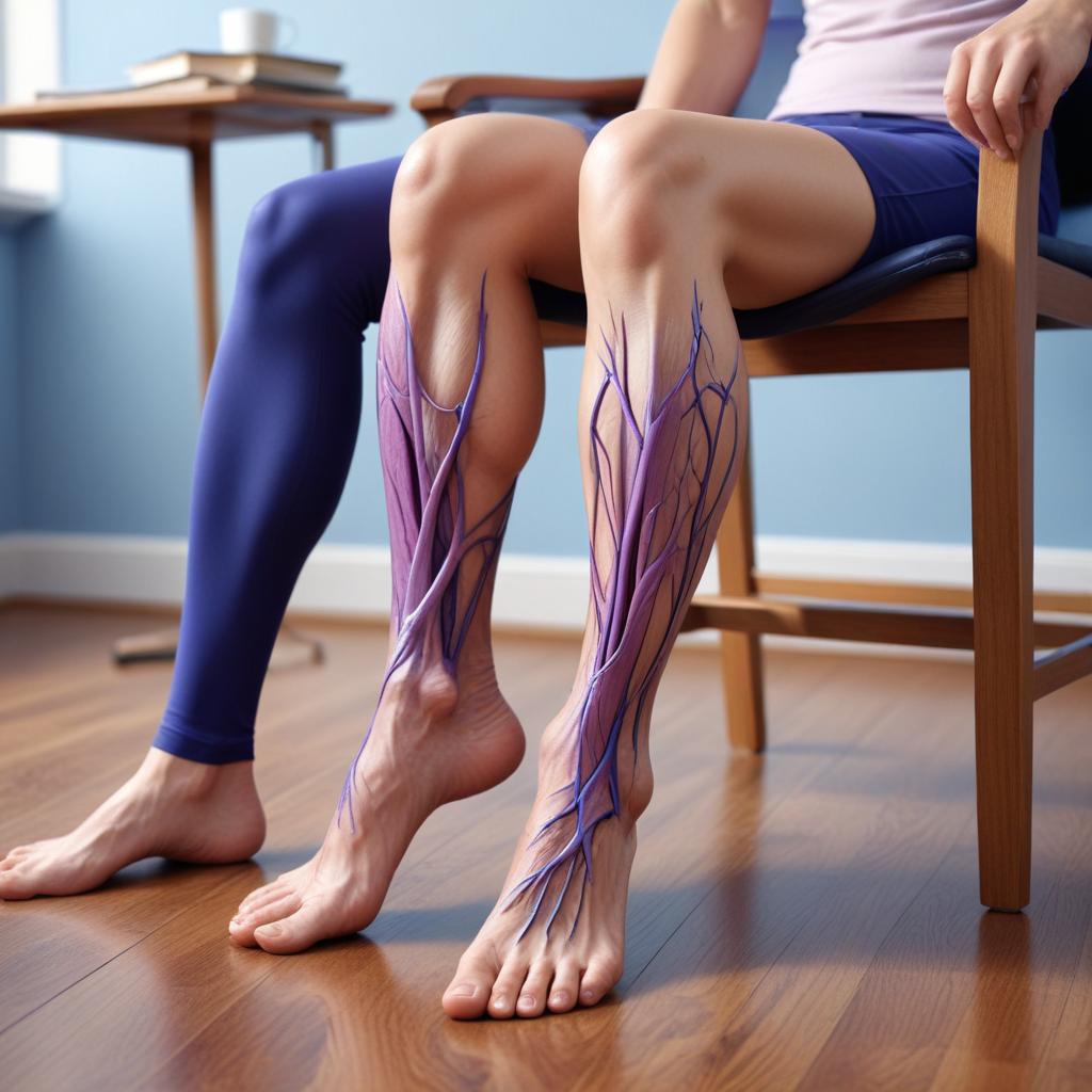 Rutina calmante para piernas cansadas