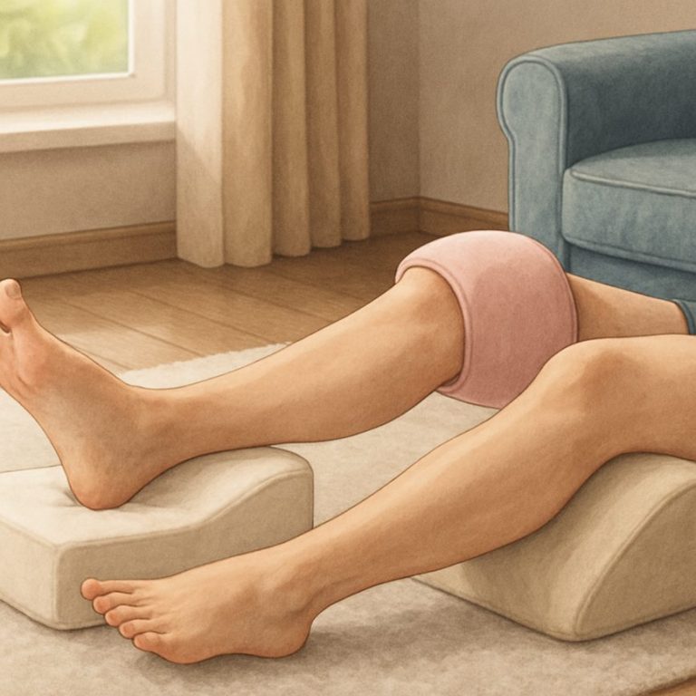 Cómo apoyar piernas y rodillas con hábitos suaves