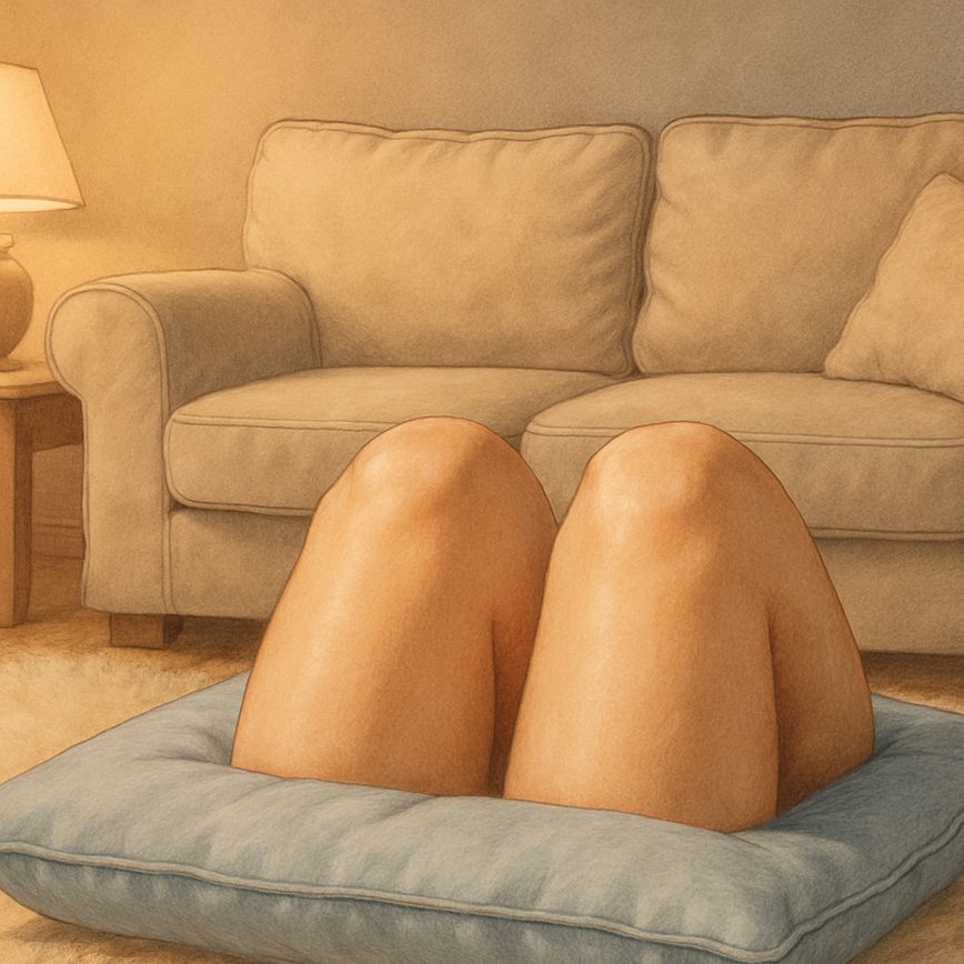 Cómo relajar suavemente las rodillas después de un largo día